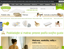 Tablet Screenshot of matrace-vankuse.sk
